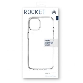 Чехол для iPhone 15, ROCKET, Clear silicon, TPU+PC (RCS587TT61PR-I23) фото