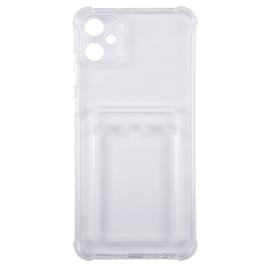 Чехол для Samsung, Galaxy A05, прозрачный силиконовый чехол с визитницей A-Case, (CASE-V-SGA05) фото