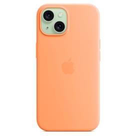 Чехол для iPhone 15, Silicone Case with MagSafe, Orange Sorbet (MT0W3ZM/A) фото