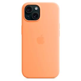 Чехол для iPhone 15, Silicone Case with MagSafe, Orange Sorbet (MT0W3ZM/A) фото