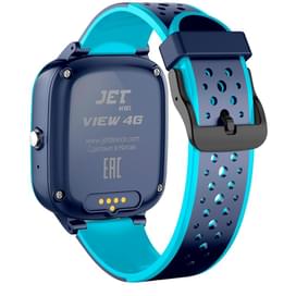 Детские смарт-часы с GPS трекером JET KID View 4G голубой+серый (JET KID View 4G BL\GR) фото