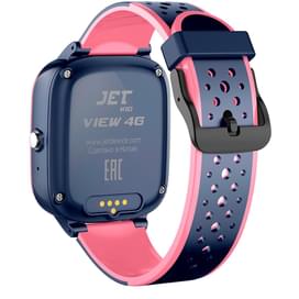 Детские смарт-часы с GPS трекером JET KID View 4G розовый+серый (JET KID View 4G PINK\GR) фото