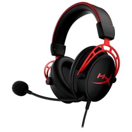 Гарнитура игровая накладная HyperX Cloud Alpha, Black/Red, HX-HSCA-RD/EE фото