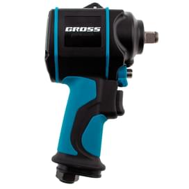 Гайковёрт Gross G985K2 пневм. ударный , 1/2", 610Нм, 9000 об/мин, с набором 17 предм. (57445M) фото