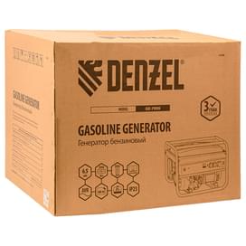 Генератор бензиновый Denzel GE-7900, 6,5 кВт, 220В/50Гц, 25 л, ручной старт (94638M) фото