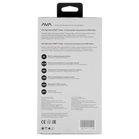 Кабель HDMI-HDMI AVA 3м 2.1 Plug 8K Black (AVA-PF331A-0300) фото