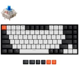 Игровая клавиатура беспроводная Keychron K2 84, White Led, Hot-Swap - Gateron Blue, Black/White фото