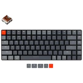 Игровая клавиатура беспроводная Keychron K3 84, RGB, Hot-Swap - Low Profile Opt. Brown, Black/White фото