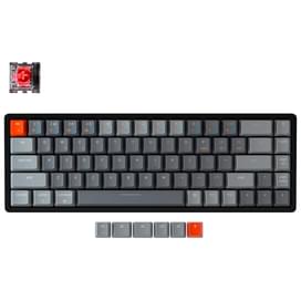 Игровая клавиатура беспроводная Keychron K6 68 Aluminum, RGB, Hot-Swap - Gateron Red, Black/White фото
