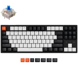 Игровая клавиатура Keychron C1 TKL, RGB - Gateron Blue, Black/White фото