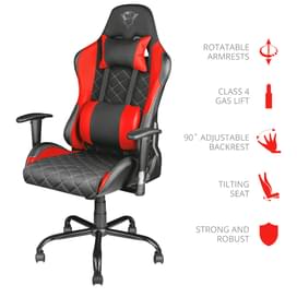 Trust GXT 707R Resto Gaming Компьютерлік ойын креслосы, Black/Red (22692) фото