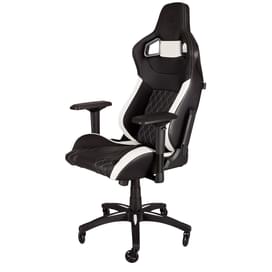 Игровое компьютерное кресло Corsair T1 Race, Black/White (CF-9010060-WW) фото