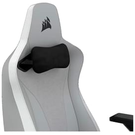 Игровое компьютерное кресло Corsair TC200 Leather, Light Grey/White (CF-9010045-WW) фото