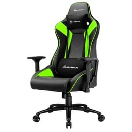 Игровое компьютерное кресло Sharkoon Elbrus 3, Black/Green фото
