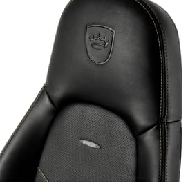 Игровое компьютерное кресло Noblechairs Icon, Black/Gold (NBL-ICN-PU-GOL) фото