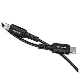 Кабель ACEFAST, USB-C to Lightning aluminum alloy charging data cable(1.8m), black (C4-01 - ACEFAST) фото