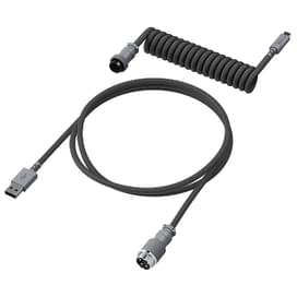 Кабель для клавиатуры HyperX USB-C Coiled Cable, Grey (6J678AA) фото