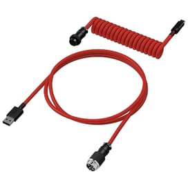 Кабель для клавиатуры HyperX USB-C Coiled Cable, Red/Black (6J677AA) фото