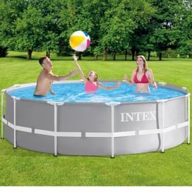 INTEX Қаңқалы бассейні, 457 х 107 см, 14614 л, сорғы-сүзгімен (26724NP) фото