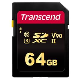 Карта памяти SD 64GB Transcend, MLC, UHS-II, U3, до 285MB/s (TS64GSDC700S) фото