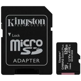 Карта памяти MicroSD 128GB Kingston, UHS-I 100MB/s, Class 10 (SDCS2/128GB) фото