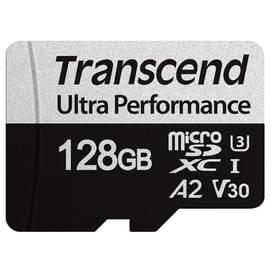 Карта памяти MicroSD 128GB Transcend, UHS-I 160MB/s, Class 10 (TS128GUSD340S) фото