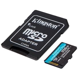 Карта памяти MicroSD 256GB Kingston Canvas Go! Plus, UHS-I 170MB/s, Class 10 (SDCG3/256GB) фото
