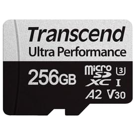 Карта памяти MicroSD 256GB Transcend, UHS-I 160MB/s, Class 10 (TS256GUSD340S) фото