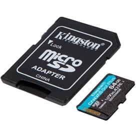 Карта памяти MicroSD 64GB Kingston Canvas Go! Plus, UHS-I 170MB/s, Class 10 (SDCG3/64GB) фото