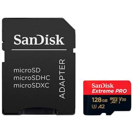 Карта памяти MicroSDXC 128GB SanDisk Extreme PRO, UHS-I 200MB/s, Class 10 (SDSQXCD-128G-GN6MA) фото