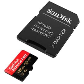 Карта памяти MicroSDXC 128GB SanDisk Extreme PRO, UHS-I 200MB/s, Class 10 (SDSQXCD-128G-GN6MA) фото