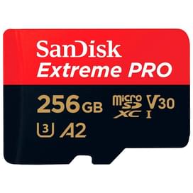 Карта памяти MicroSDXC 256GB SanDisk Extreme PRO, UHS-I 200MB/s, Class 10 (SDSQXCD-256G-GN6MA) фото