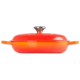 Кастрюля низкая 26см чугун Оранжевая лава LE CREUSET 21180260902430 фото