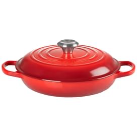 Кастрюля низкая 26см чугун Вишня LE CREUSET 21180260602430 фото