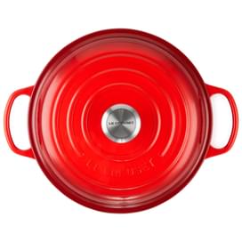 Кастрюля низкая 26см чугун Вишня LE CREUSET 21180260602430 фото