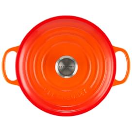 Кастрюля круглая 20см чугун Оранжевая лава LE CREUSET 21177200902430 фото