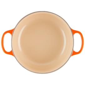 Кастрюля круглая 20см чугун Оранжевая лава LE CREUSET 21177200902430 фото
