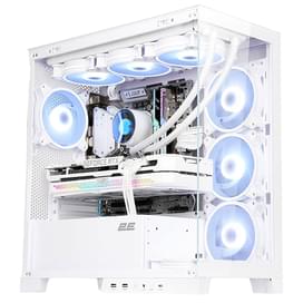 ПК корпус 2E FANTOM GK701W MiniTower, window, White mATX (GK701W) фото