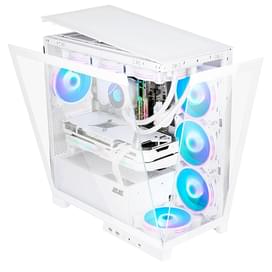 ПК корпус 2E FANTOM GK701W MiniTower, window, White mATX (GK701W) фото