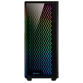 ПК корпус Sharkoon RGB LIT200 MidTower, window, Black, ATX (RGB LIT200) фото