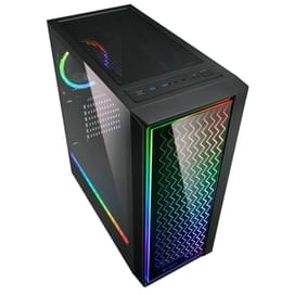 ПК корпус Sharkoon RGB LIT200 MidTower, window, Black, ATX (RGB LIT200) фото