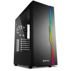 ПК корпус Sharkoon RGB SLIDER MidTower, window, Black, ATX (RGB SLIDER Black) фото