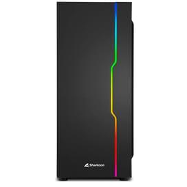 ПК корпус Sharkoon RGB SLIDER MidTower, window, Black, ATX (RGB SLIDER Black) фото