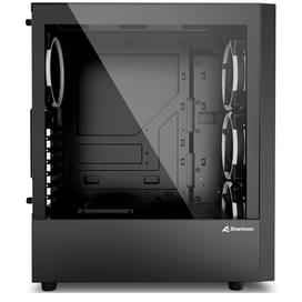 Sharkoon RGB WAVE MidTower, window, Black, ATX (RGB WAVE) кейсі фото