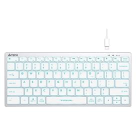 Клавиатура проводная USB A4tech Fstyler FX-61, Ice Blue фото