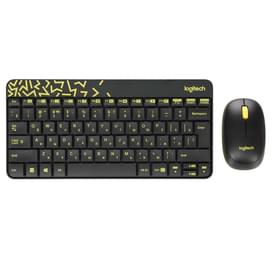 Клавиатура + Мышка беспроводные USB Logitech MK240 Nano, Black фото