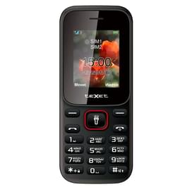 Мобильный телефон Texet ТМ-128 Black-red фото