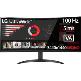 Монитор 34'' LG 34WR50QK-B UltraWide 3440×1440 21:9 VA 100ГЦ (2HDMI+DP) Curved Black фото