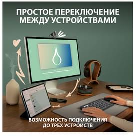 Мышка беспроводная USB/BT Logitech Pebble 2 M350S, Graphite фото