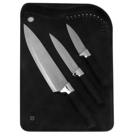 Набор из 3 ножей и разделочной доски из пластика Stolz Rondell RD-1772 фото